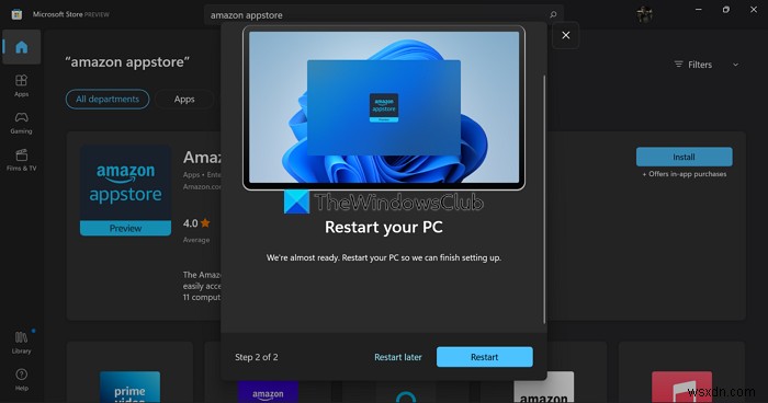 How to use Amazon Appstore on Windows 11