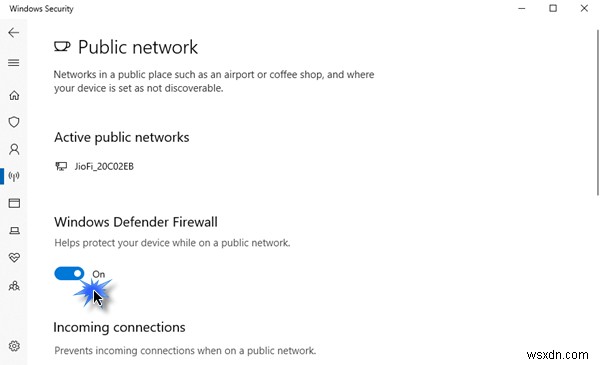 The user SYSTEM dialed a connection named which has failed