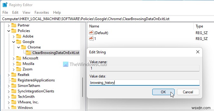 How to automatically clear Chrome browsing data on exit