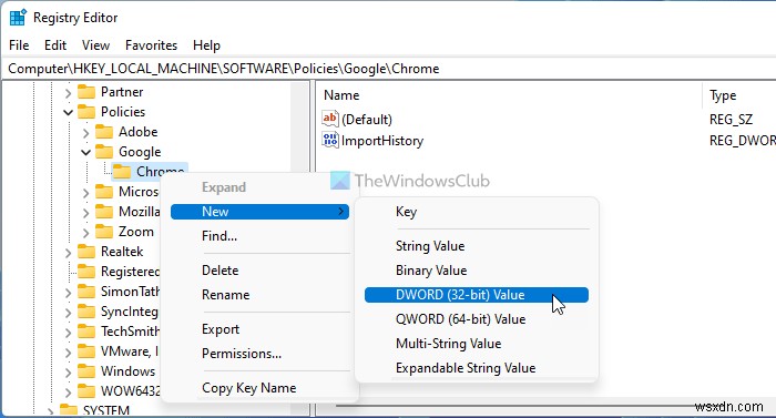 How to import Browsing History from default browser to Chrome on first run
