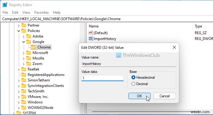 How to import Browsing History from default browser to Chrome on first run