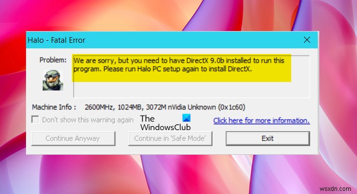 Fix Halo CE DX Fatal Error on Windows PC