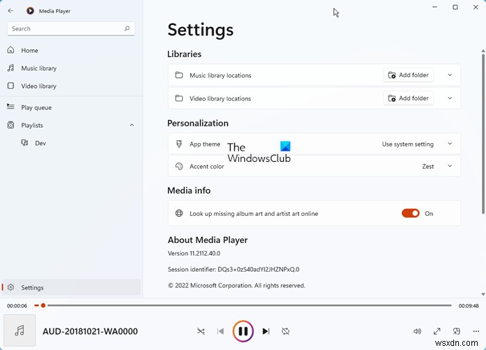 How to use the new Media Player app in Windows 11