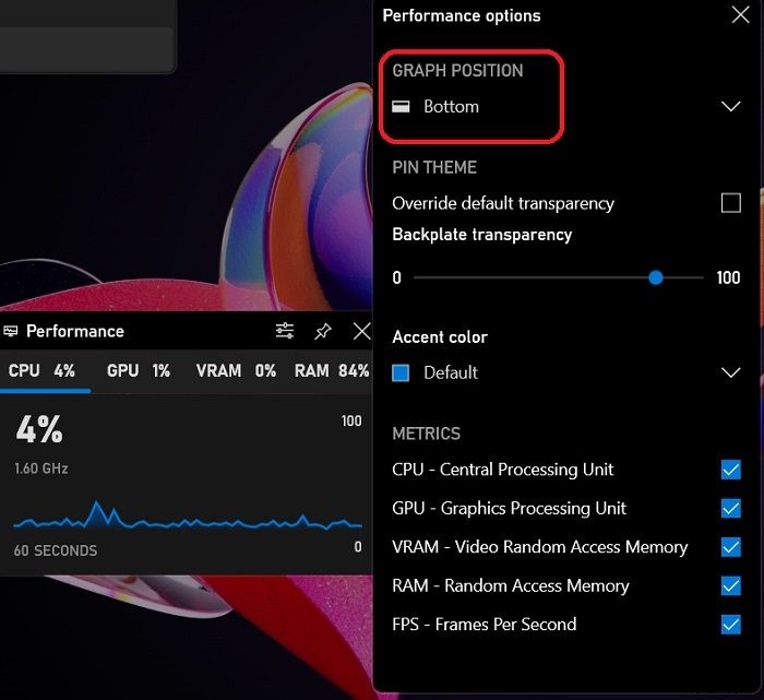 Use the empty Space on Windows 11 Taskbar to display Performance Stats