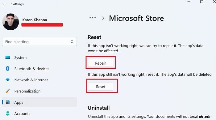 Fix Microsoft Store error 0x800B010FI