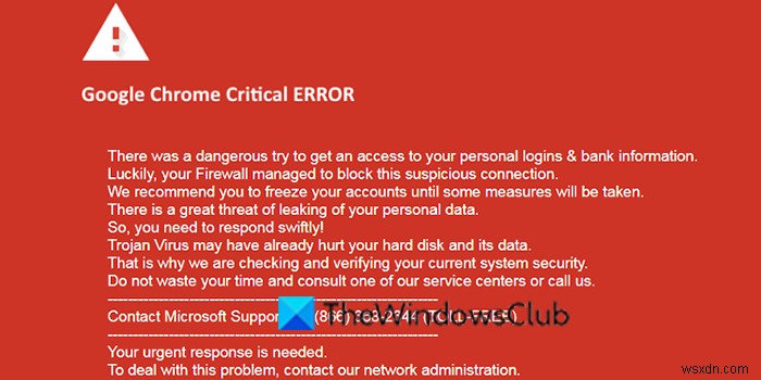 Fix Google Chrome Critical Error on Windows PC