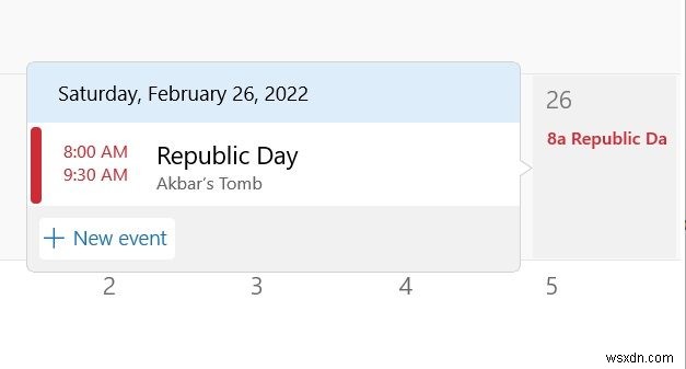 How to use Calendar App in Windows 11 PC