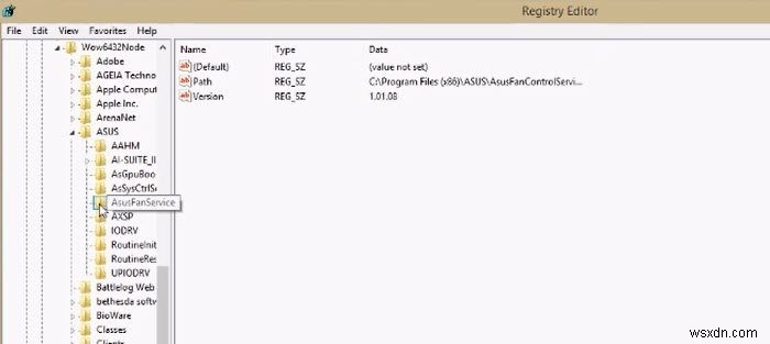 ASUS Motherboard Fan Control Service stopped working