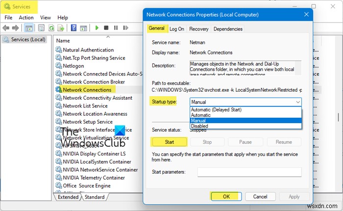 The dependency Service or Group failed to start on Windows 11/10