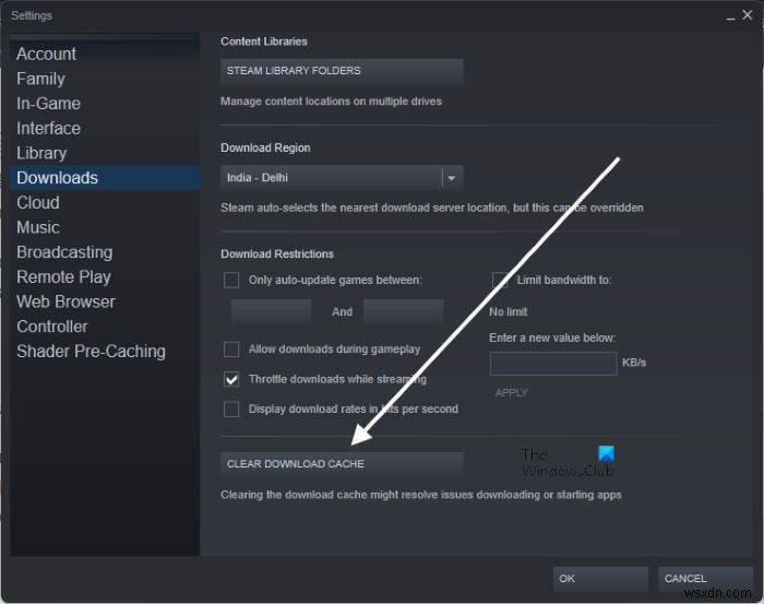 Fix Steam update stuck on Windows PC