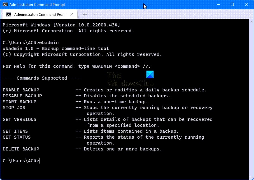 How to transfer Files in Safe Mode using WBAdmin tool