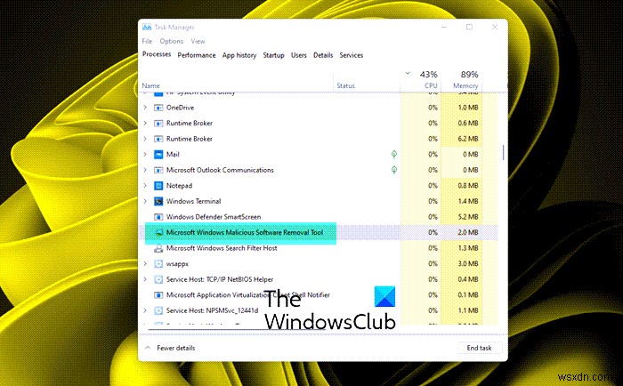 Fix MRT.exe High Disk & CPU usage on Windows 11/10