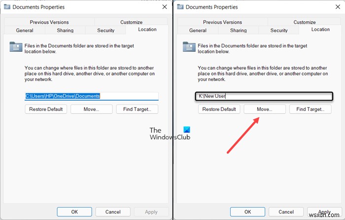 How to move User Profile Data Folders to another Drive in Windows 11/10