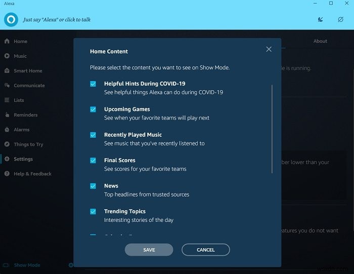 Things you can do with Alexa on Windows PC