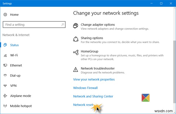 Network Reset will Reinstall Network adapters, Reset Networking Components to default in in Windows 11/10