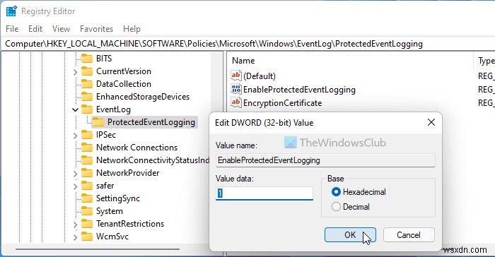 How to enable or disable Protected Event Logging in Windows 11/10