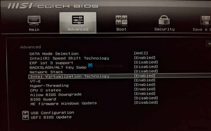VT-x is not available (VERR_VMX_NO_VMX)
