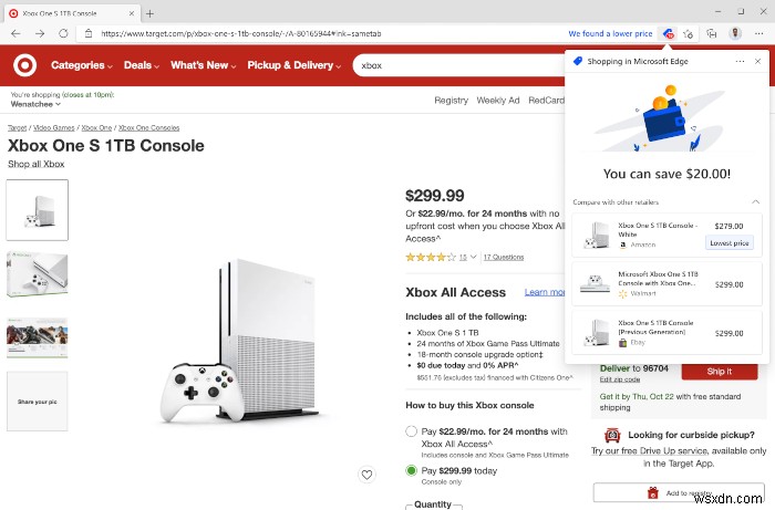 How to shop with Microsoft Edge to save money online