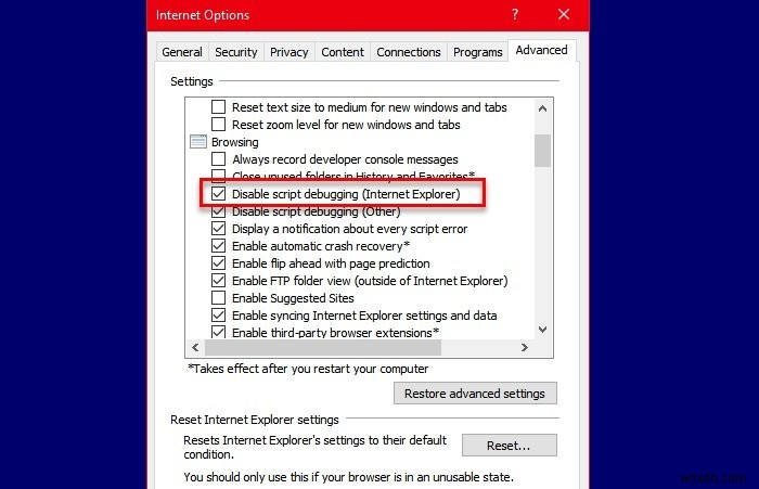 Unhandled exception has occurred in your application