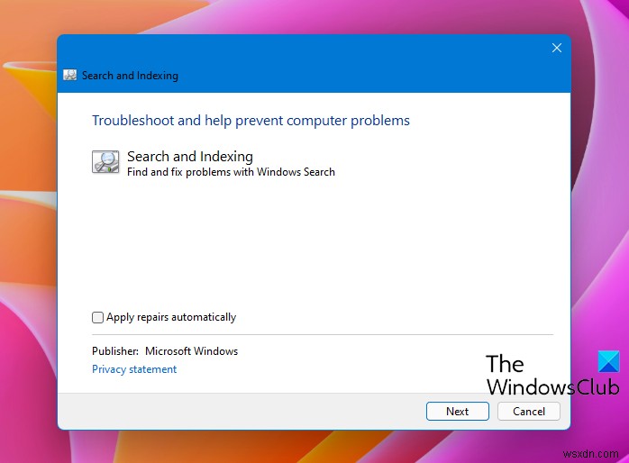 Search and Indexing Troubleshooter: Fix and Repair broken Search in Windows 11/10 easily