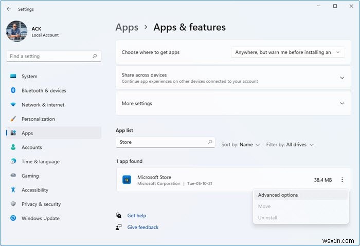 Fix Microsoft Store Error Code 0x87E10BD0 on Windows PC