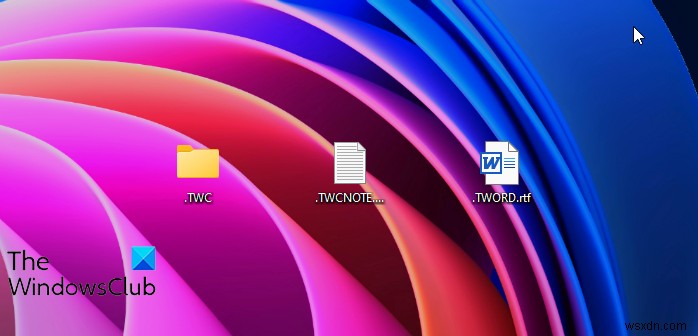 How to create a folder name starting with Dot in Windows 11/10