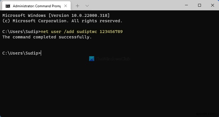 How to create new Local Account in Windows 11