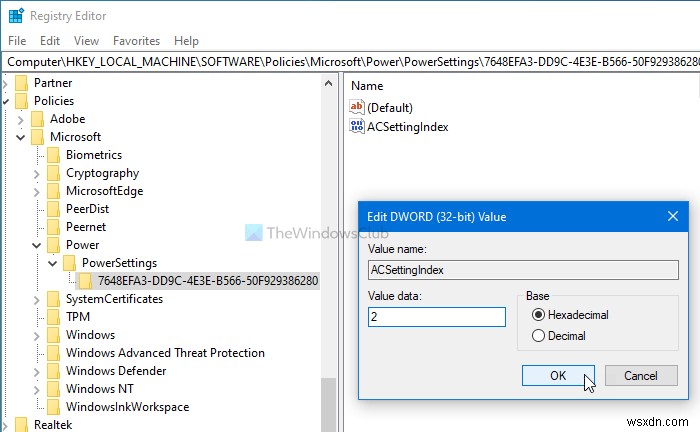 How to change Power button action when on battery or plugged in