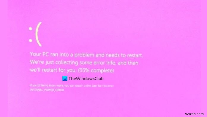 Fix Pink Screen of Death error in Windows 11/10