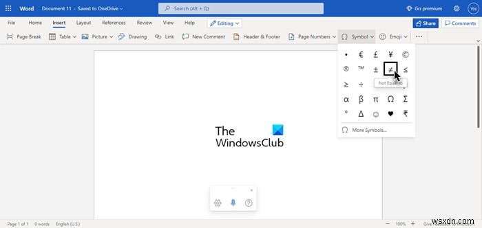 How to type Does not equal sign on keyboard in Windows 11/10