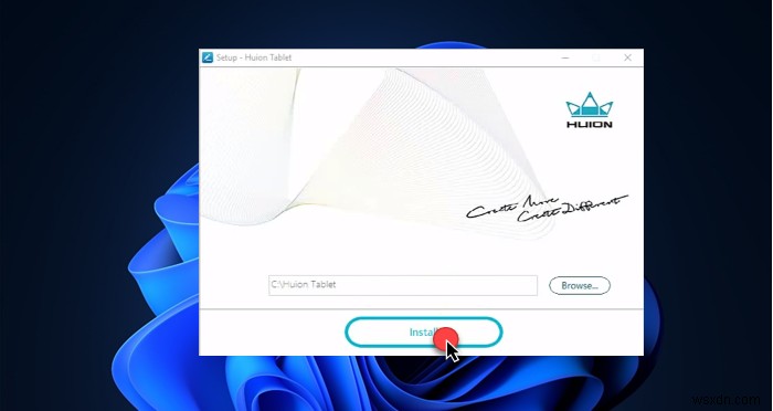 How to install Huion drivers in Windows 11/10