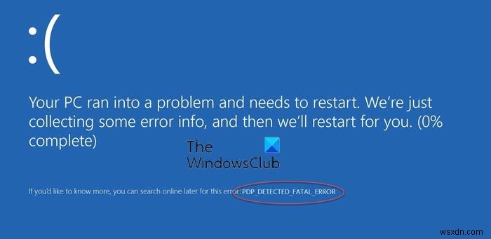 Fix PNP DETECTED FATAL ERROR on Windows 11/10