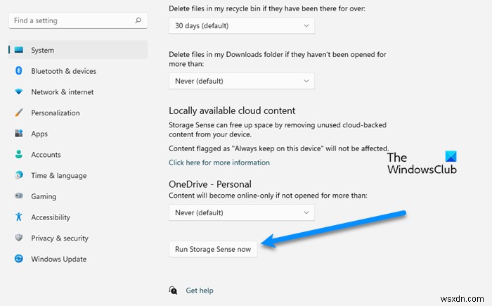 How to use Storage Sense in Windows 11 to free up disk space