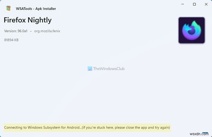 WSATools is an APK installer for Windows Subsystem for Android