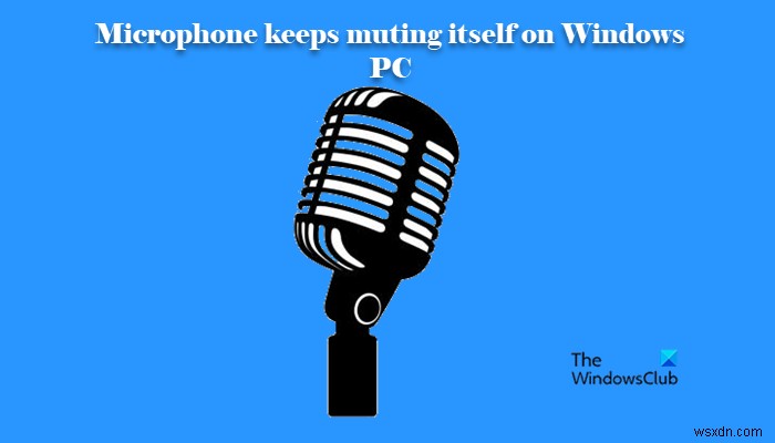 Microphone keeps muting itself on Windows 11/10 PC
