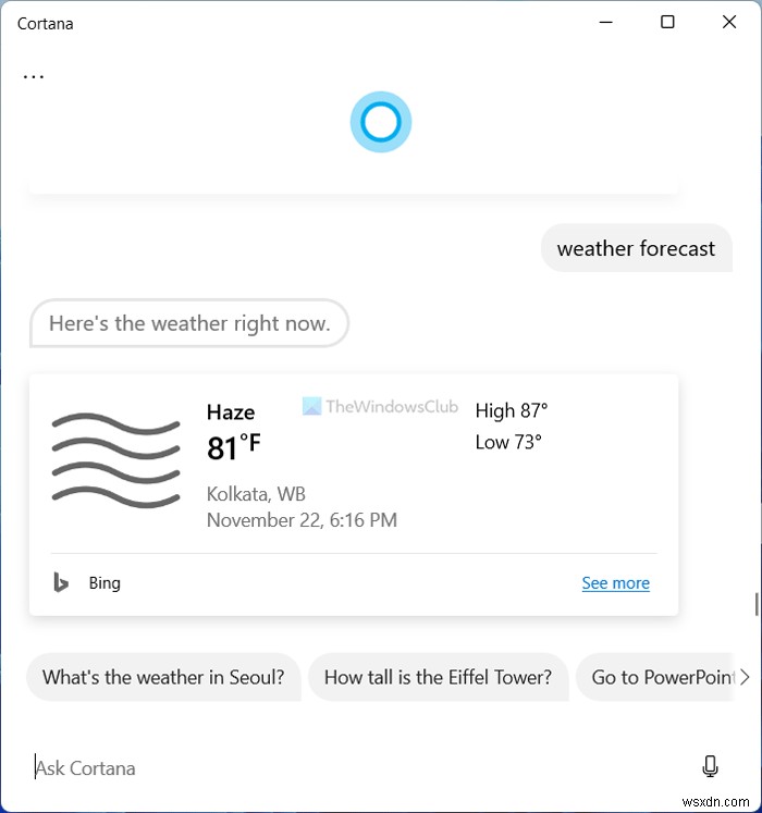 10 things you can do with Cortana on Windows 11/10
