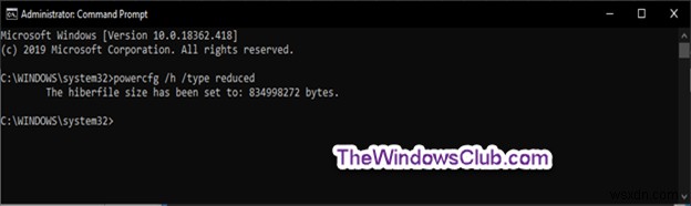 How to specify Hiberfile Type as Full or Reduced in Windows 11/10