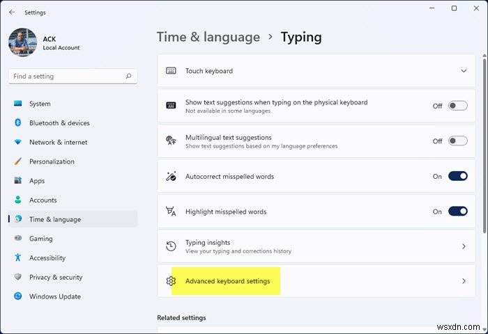 How to remove Language Switcher Icon from Taskbar in Windows 11