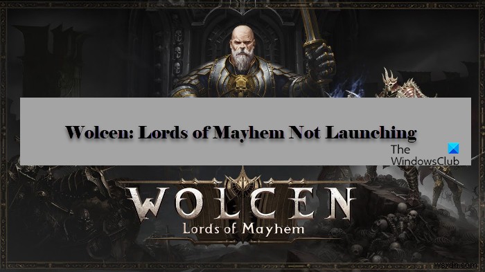 Wolcen Lords of Mayhem crashes or not launching on Windows PC
