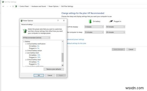 No Low battery notification in Windows 11/10 laptop
