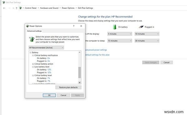 No Low battery notification in Windows 11/10 laptop