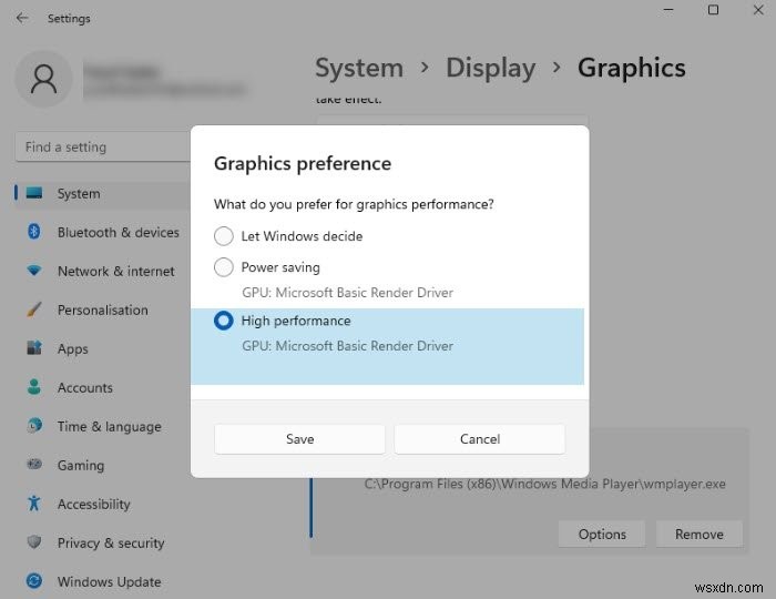 How to force a Game to use a Graphics Card or GPU in Windows 11