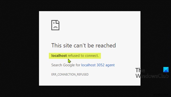 Localhost refused to connect in Chrome on Windows 11