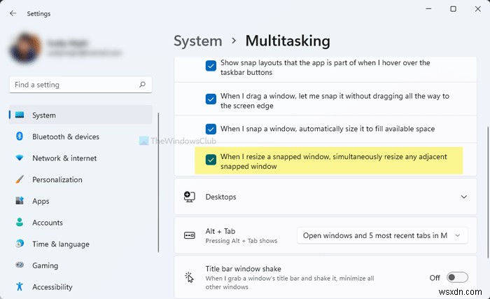 Best Multitasking Settings to enable on Windows 11