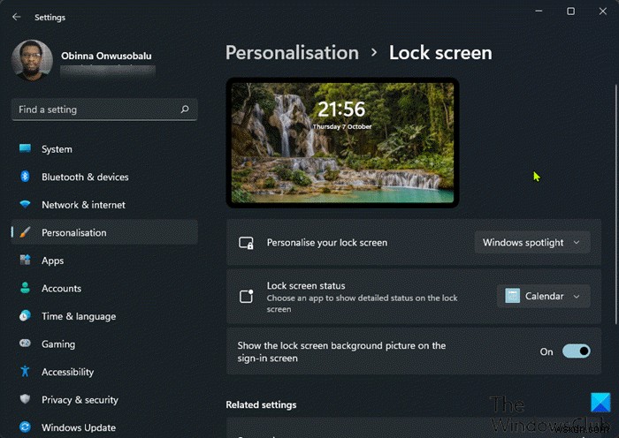 How to Enable or Disable Lock Screen Background Motion in Windows 11