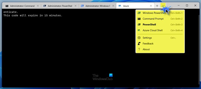 What is Windows PowerShell, PowerShell, Azure Cloud Shell, Command Prompt in Windows Terminal