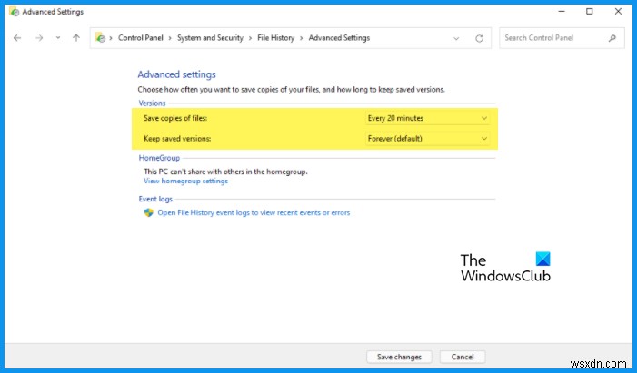 How to Turn on and Use File History to Backup and Restore files in Windows 11/10