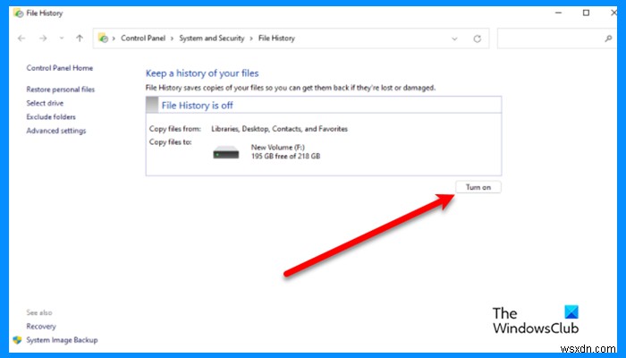 How to Turn on and Use File History to Backup and Restore files in Windows 11/10