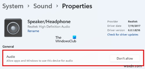 Fix Channel Surround Sound not working in Windows 11