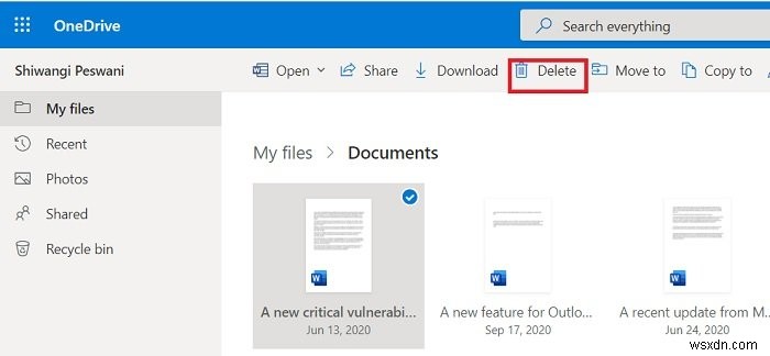 Fix OneDrive Unable to move shortcut error